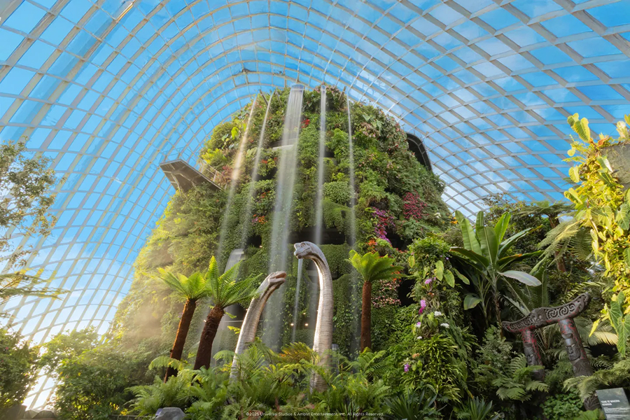 Flower Dome + Cloud Forest featuring Jurassic World - Garden by The Bay